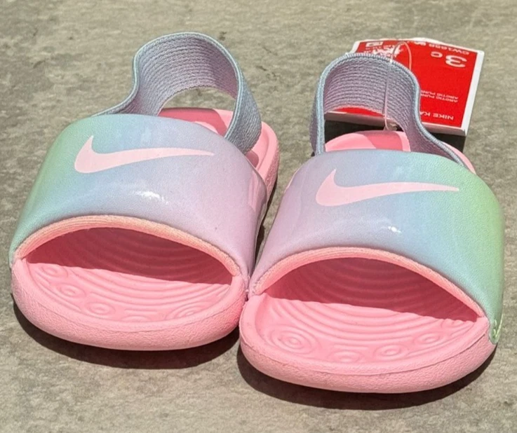 Nike baby girl kawa slide. Size 3C - Image 2 of 4