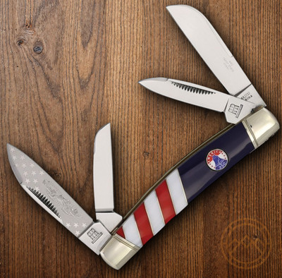 Rough Ryder Congress Pocket Knife Stainless Steel Blades Synthetic/Pearl Handle