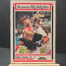 Fleer 1997 Sports Illustrated Season Highlights #34 Sandy Alomar Jr. #/500 Clev…
