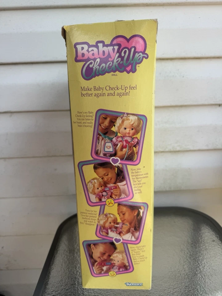ТОЛЬКО КОРОБКА!!!! Винтажная кукла 1993 Kenner Baby Check-Up Doctor Heartbeat Box БЕЗ КУКЛЫ - Изображение 4 из 4