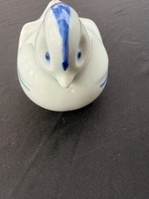 Ben Rickert Porcelain Bird Duck Pomander Japan with stopper - 3" tall VTG B92