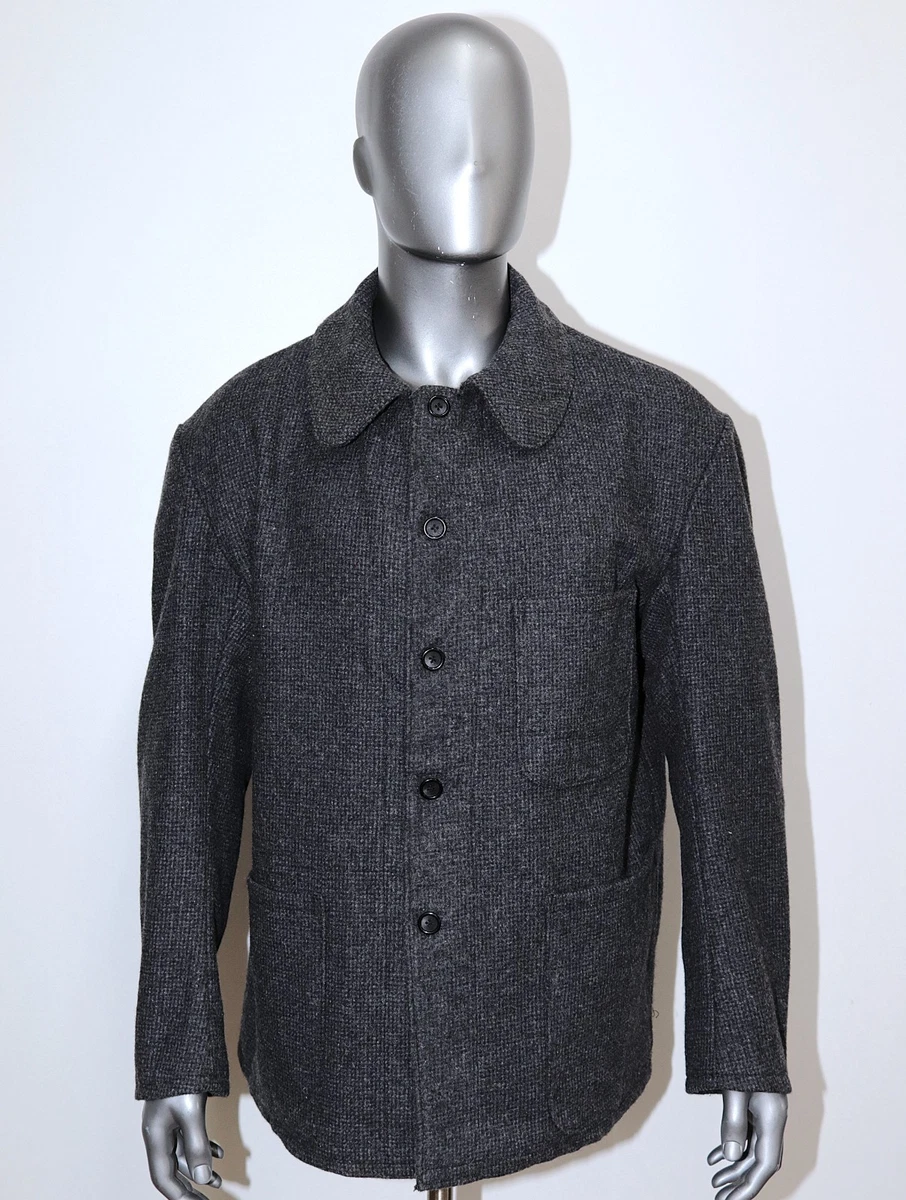 【希少vintage】1950s GPO vintage work coat Vintage 70s 80s Red Kap Jacket Heavy Work Coat Blue Zip USA Men's