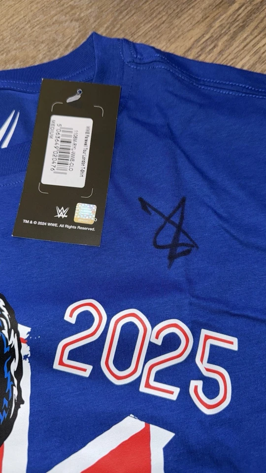 WWE John Cena The Last Time Is Now Signed Autograph T Shirt You Can’t See Me - Image 2 of 4