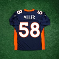 Von Miller Reebok Denver Broncos Authentic On-Field EQT Home Navy Blue Jersey
