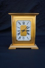 HORLOGE À POSER HOUR LAVIGNE EN BRONZE DORÉ QUARTZ (FONCTIONNE)