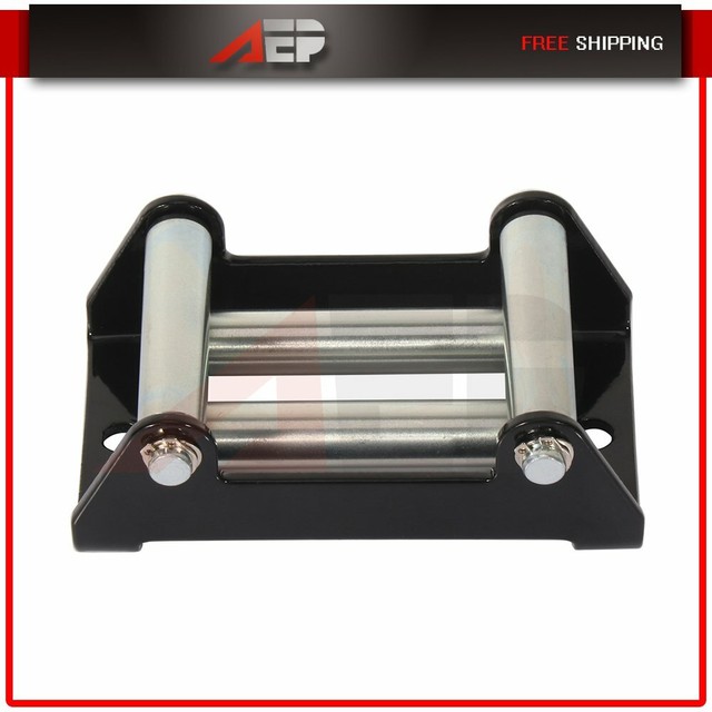 Recovery Winch Fairlead Guide Steel Cable Bolt Pattern ATV UTV Roller