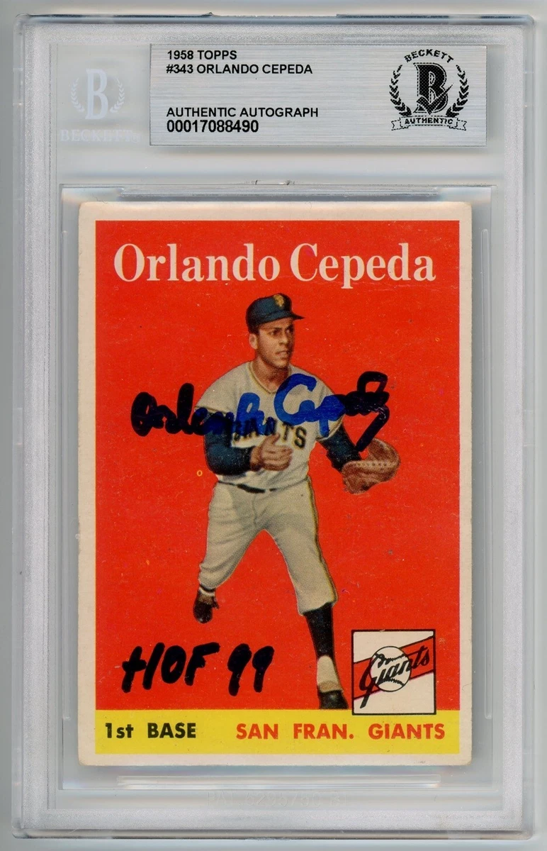 Orlando Cepeda Autographed Baseball Cards for sale | eBay