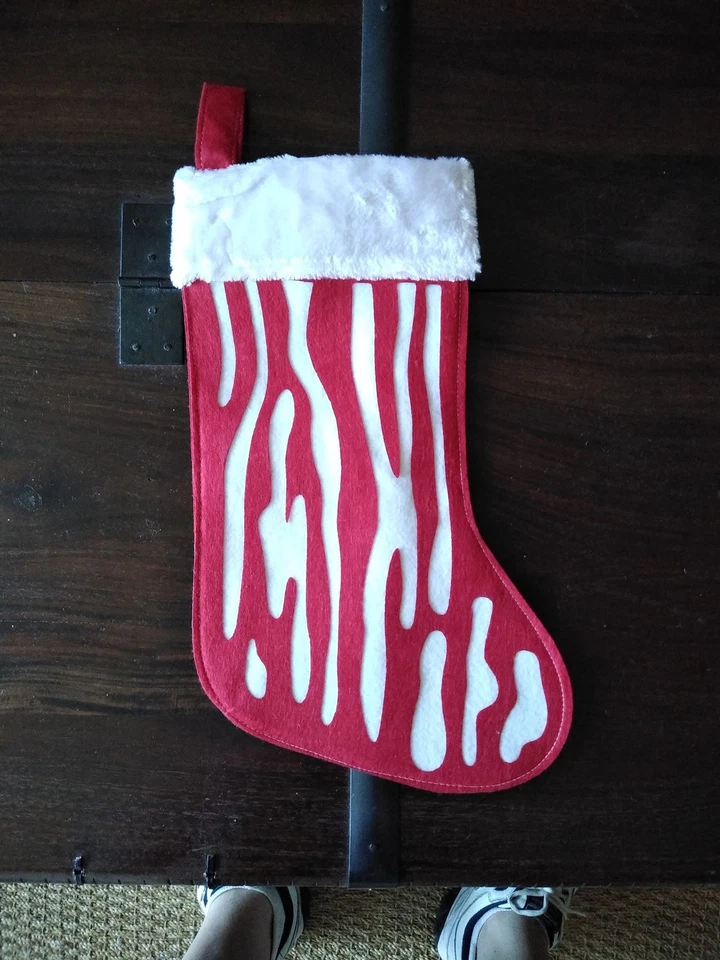 Creepy Slaughterhouse Decoration, Halloween Gift, FELT MEAT STOCKING, Freaky - Image 2 of 3