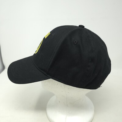 Nirvana Black Smiley Face Logo Adjustable Snapback Rock Band Hat