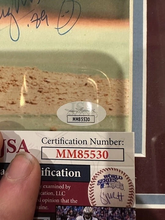 Tug McGraw signed autographed Philadelphia Phillies photo collage framed JSA - Image 4 of 4