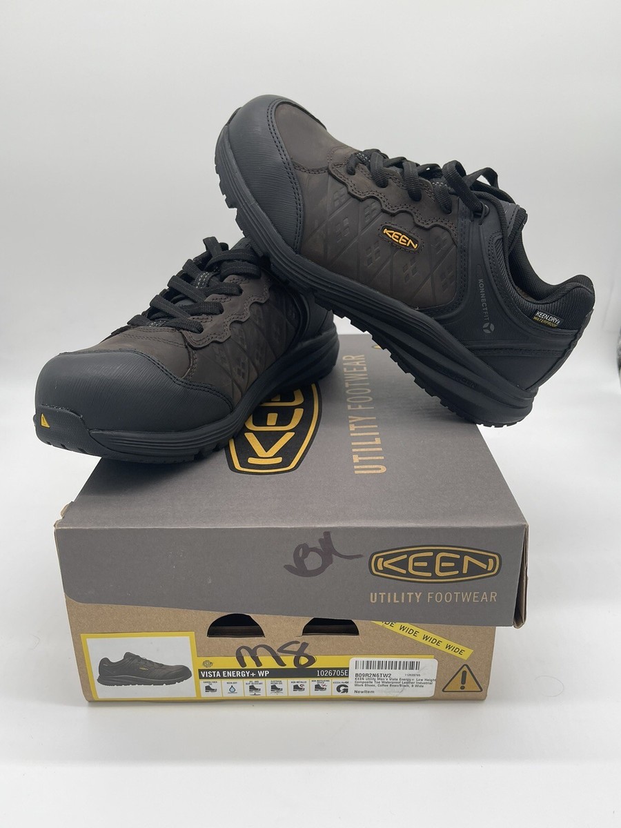 KEEN Utility Men\'s, Vista Energy + CT Waterproof Work Shoe 8 EE Wide Coffee Bean Men main image 4