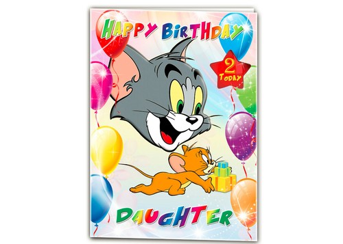 b476; Tolle personalisierte Geburtstagskarte *beliebiger Name Alter Text* Tom&Jerry - Bild 2 von 10