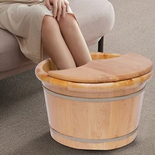 Cedar Foot Tub Relaxation for Foot Bath Massage Spa Sauna Soak Foot Bath Wooden