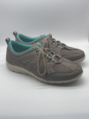 Rockport Sneakers Shoes Womens 9 M Taupe Brown Lace Up TruTech V82526