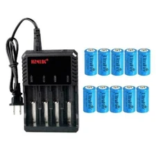 UltraFire 16340 Battery 3.7V 1800mAh Li-Ion Rechargeable Cell Batteries USA Lot