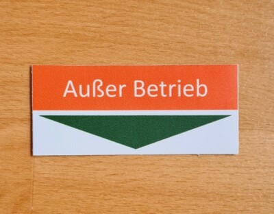 Elgeba Außer Betrieb Aufkleber Entwerter Omsi Ibis