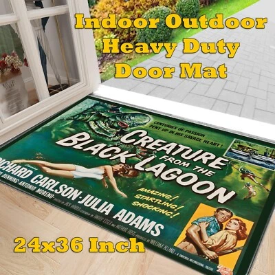 Door Mat Indoor Outdoor Heavy Duty Creature From The Black Lagoon Rug