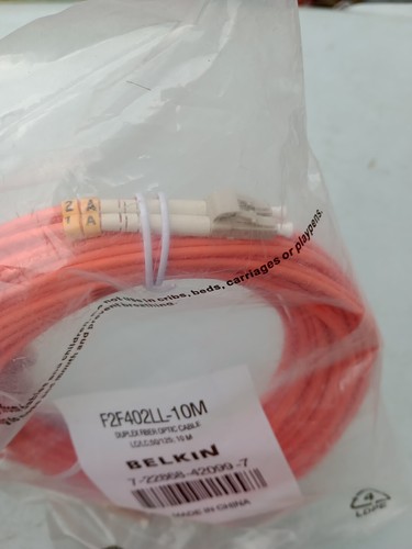 LC to LC Duplex Fiber Optic Patch Cable 50/125 - Length 10m Cable - 第 4/5 張圖片