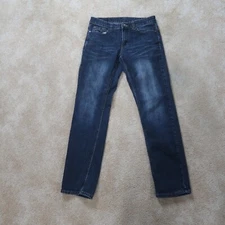 Flypaper Slim Straight Leg Jeans Men's 30x32 Dark Blue Denim pants