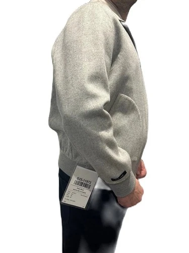 RIVO Wool Men's Bomber Minimalistic Reversible Jacket NWT Size 48 Or M image 3