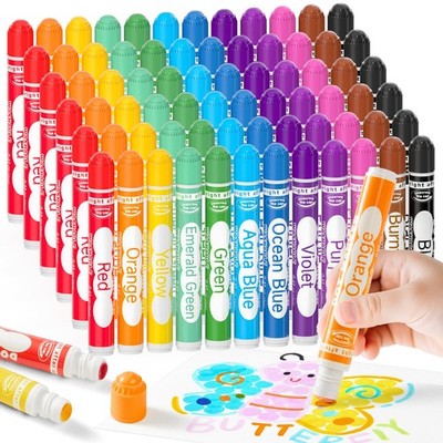 60 Pack Dot Markers, 12 Colors x 5 Sets Washable Bingo Daubers, Fun Art Suppl...