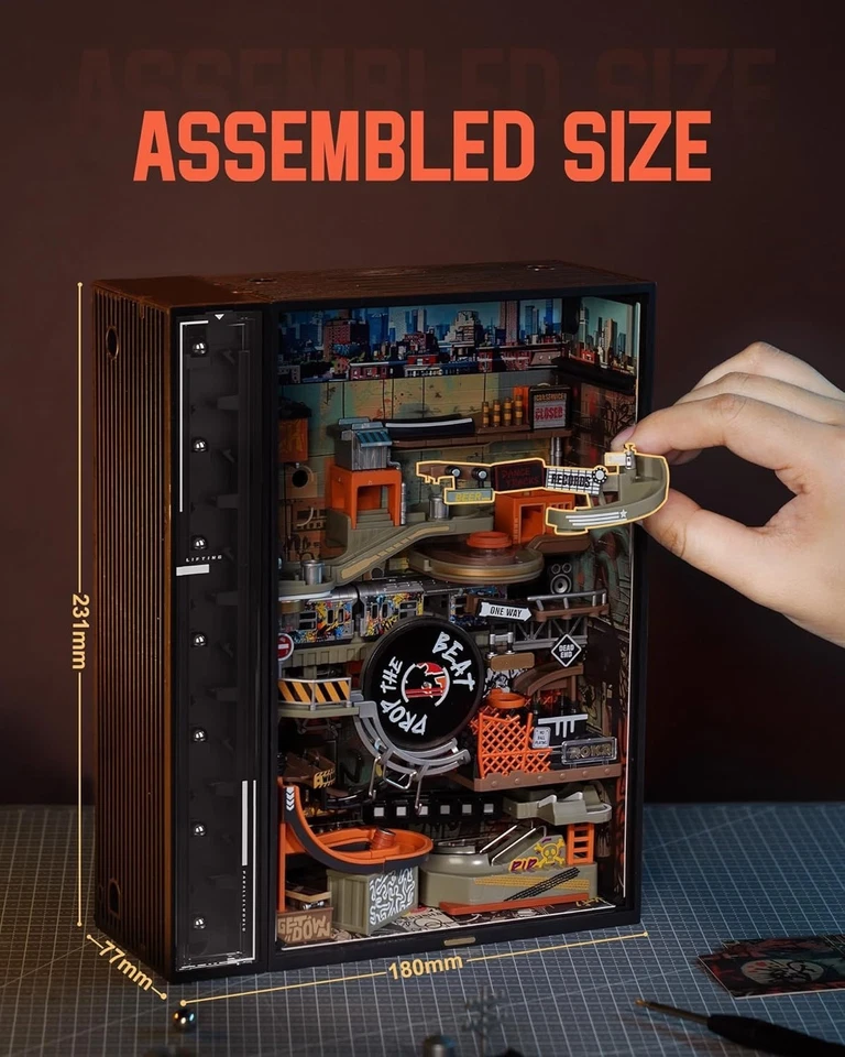 ROKR Parallel World Hip-hop Street Marble Run Mechanical 3D Puzzle Model Gift - Image 4 of 4