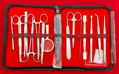 ARMI INSTRUMENTS Dissection Kit Dissecting tools medical students Anatomy Biology Lab 15 Pcs