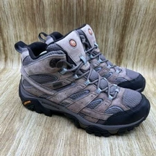 Merrell Moab 2 Mid Waterproof Women's Size 8 Granite Hiking Trail Boots J06054W