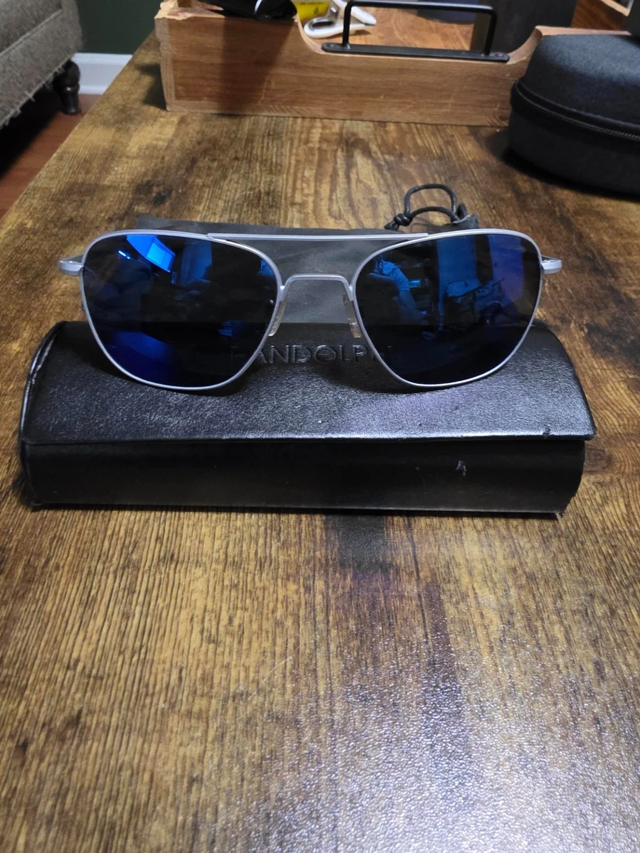 Preços baixos em Óculos de sol aviador masculino Randolph