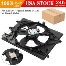 For 2015-2017 Hyundai Sonata 2.4L w/Control Module Radiator Cooling Fan Assembly