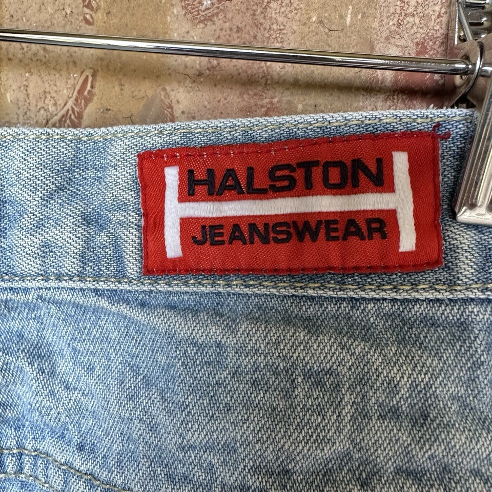 Halston Jeanswear Jeans Denim Blue Women's Size 6 Cropped High Rise Waist 28" - Image 3 of 4