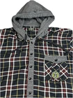 Grassroots California Bear Collection Hooded Button Flannel XL Houndstooth