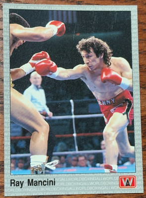 NR-MINT TO MINT 1991 ALL WORLD SPORTS BOXING RAY MANCINI CARD #26-OCT1125