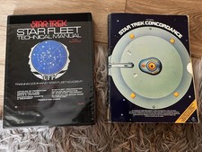 Vintage Star Trek Book Lot 1975 Technical Manual 1976 Concordance TOS