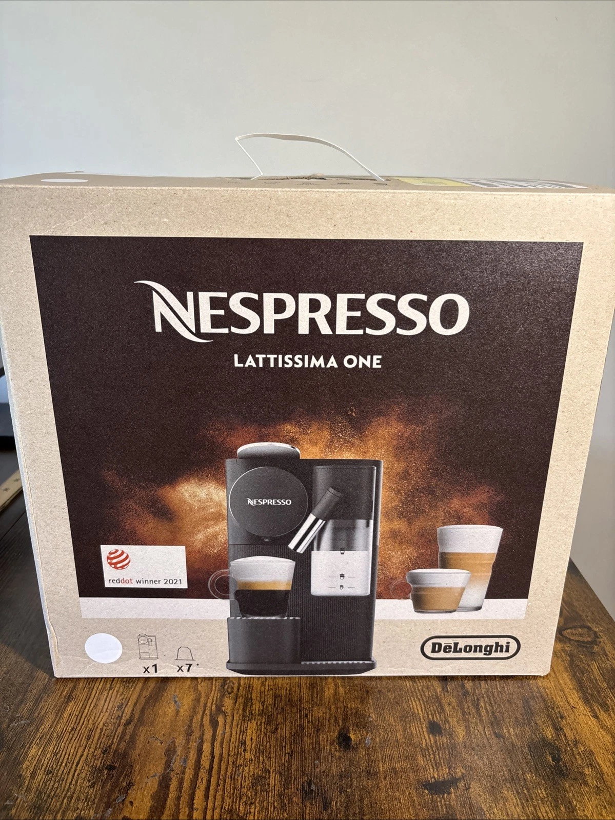 Nespresso Lattissima One Espresso Machine with Milk Frother by De'Longhi - White
