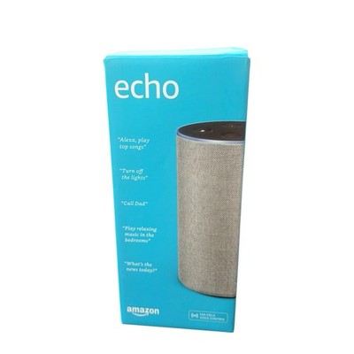 Amazon Echo (2nd Gen) Smart Speaker With Dolby Heather Gray.(NEW)