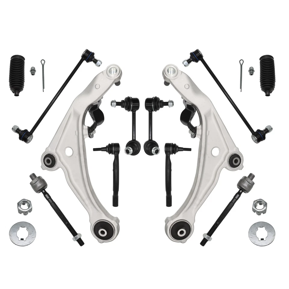 12Pcs Front Lower Control Arm Tie Rod Sway Bar End For 2007-2013 NISSAN ALTIMA - Imagem 2 de 4