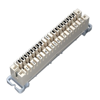 Rack 10 Pairs Telephone Patch Panel krone Voice Module Distribution Frame for 19