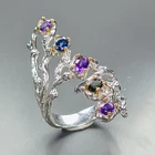 Handmade Natural Amethyst Ring 925 Sterling Silver Size 6.5 /R474249