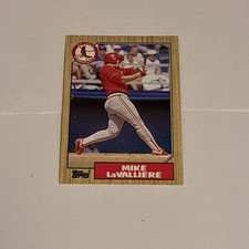 1987 Topps Baseball Card #162 - Mike LaValliere Rookie (Cardinals) -. rookie card picture