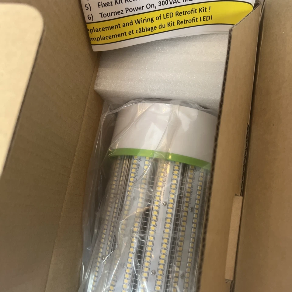 3x UL Listed LED Corn Light Bulb 300W, Mogul Base E39 Bulb Lamp, 5000K Daylight - Image 3 of 4