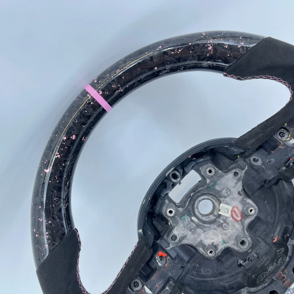 Volante de fibra de carbono real para 2007-2013 Mini Cooper R55 R56 R58 R59 S Mk2 - Imagem 2 de 4