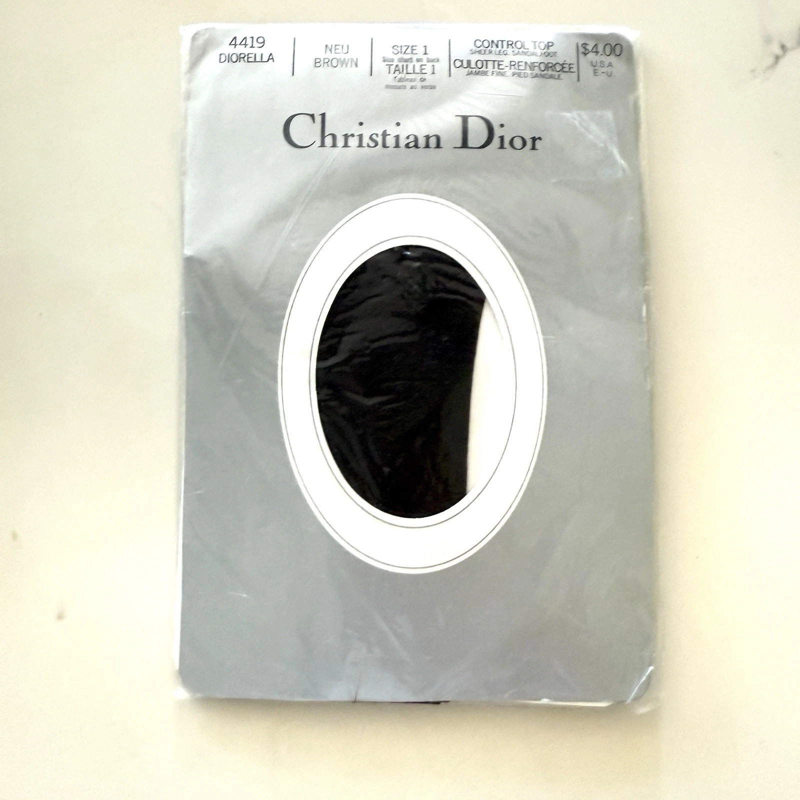 Culotte vintage Christian Dior Control Top Reforcee #4419 Diorella marron taille 1