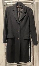 Ladies Black Wool & Cashmere Winter Coat Size It 44, By Kroos