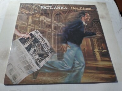 Paul Anka   Headlines SEALED Original RCA Victor AFL1-3382 LP Record 1979 VOCALS