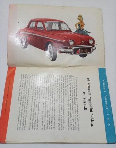 DE COLECCIÓN ANTIGUO RARO IKA RENAULT GORDINI ARGENTINA PROPIETARIOS CATÁLOGO MANUAL - Imagen 2 de 6