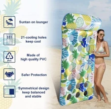 Pool Floats Raft for Adult - 71.65 X 34.3 Oversized Pool Float Lounge .NIP