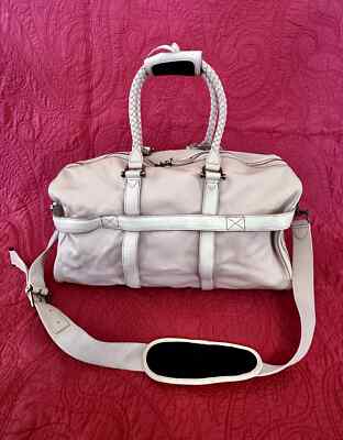 Samsonite Black Label Resort Collection Amalfi Boston Leather Luxury  Duffel