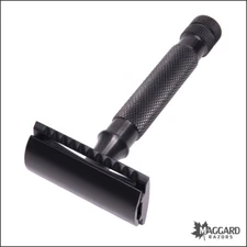 Maggard Razors MR1 Black Stainless Steel Handle Safety Razor, Black V3 Head