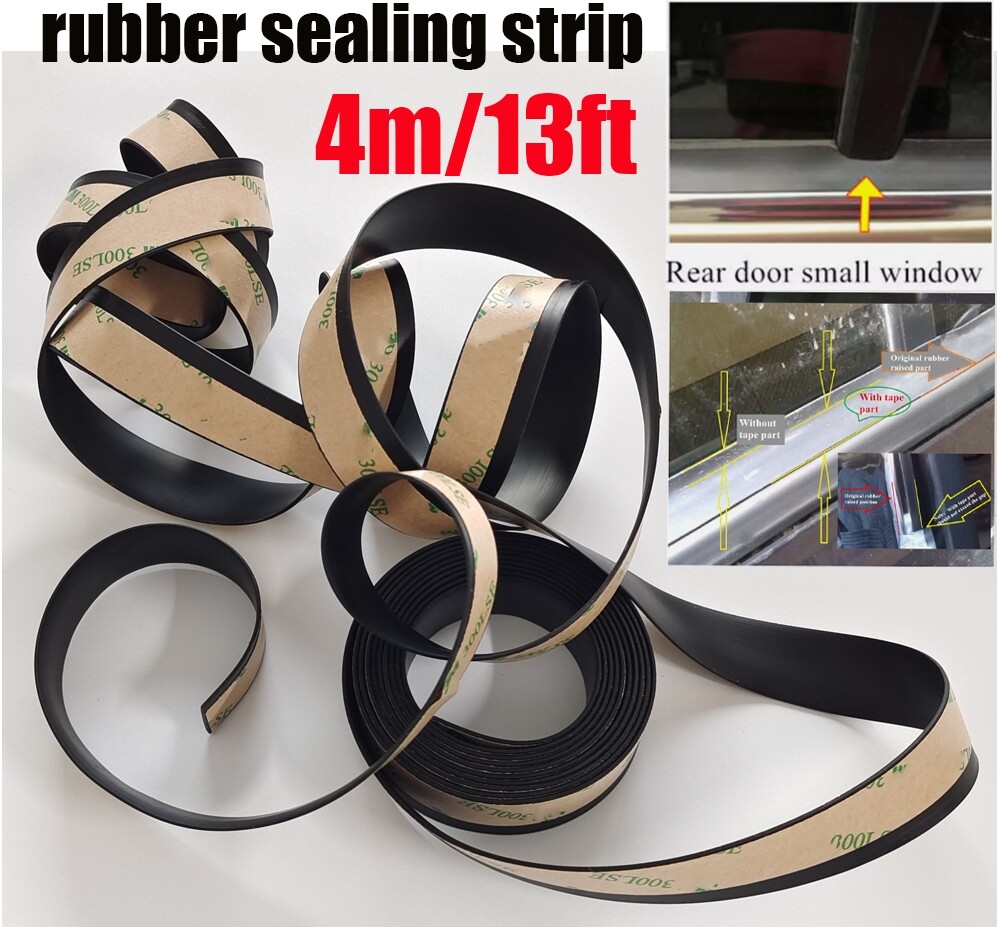 4M Car Weatherstrip Seal - Front Rear Side Door Window Trim Protector